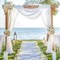 Wedding Arch Draping Fabric – 2 Panels Sheer Backdrop Curtain 28"x19Ft for Ceremony & Party Decor